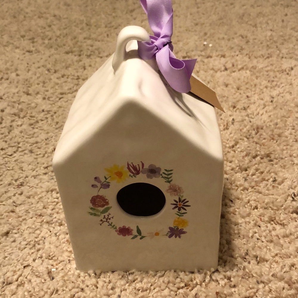 Rae Dunn birdhouse